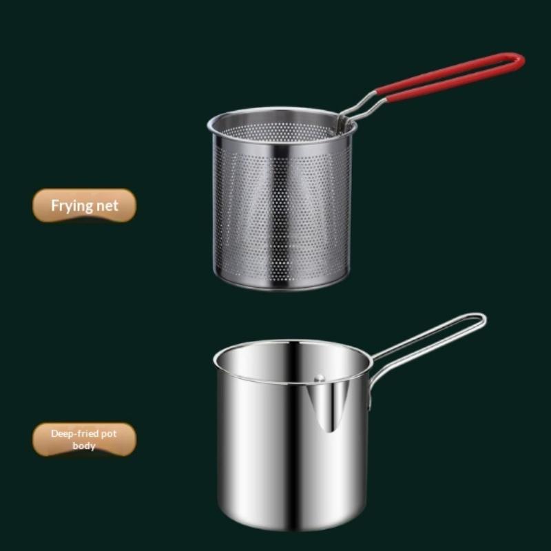 Deep Fryer Stainless - Panela Fritadeira Universal de Aço Inoxidável
