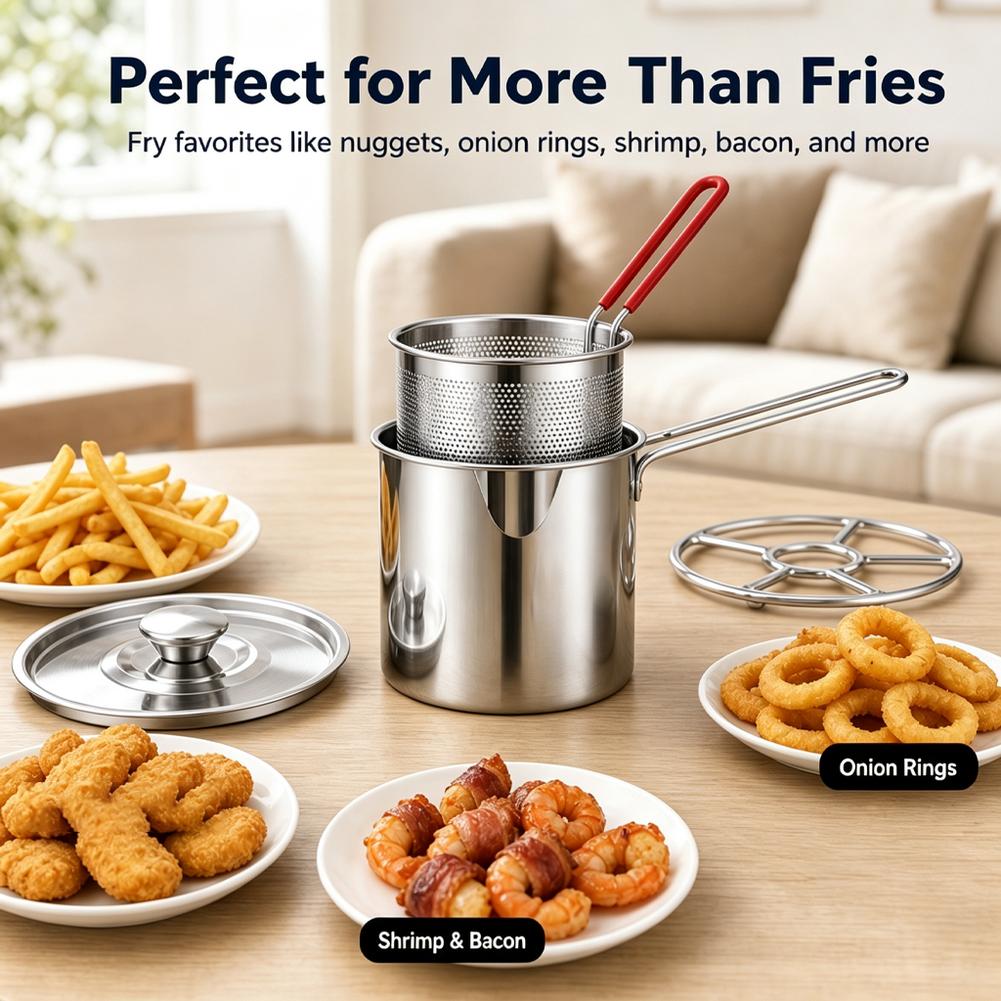 Panela para fritura profunda e - Deep Fryer Stainless avaliação e preço