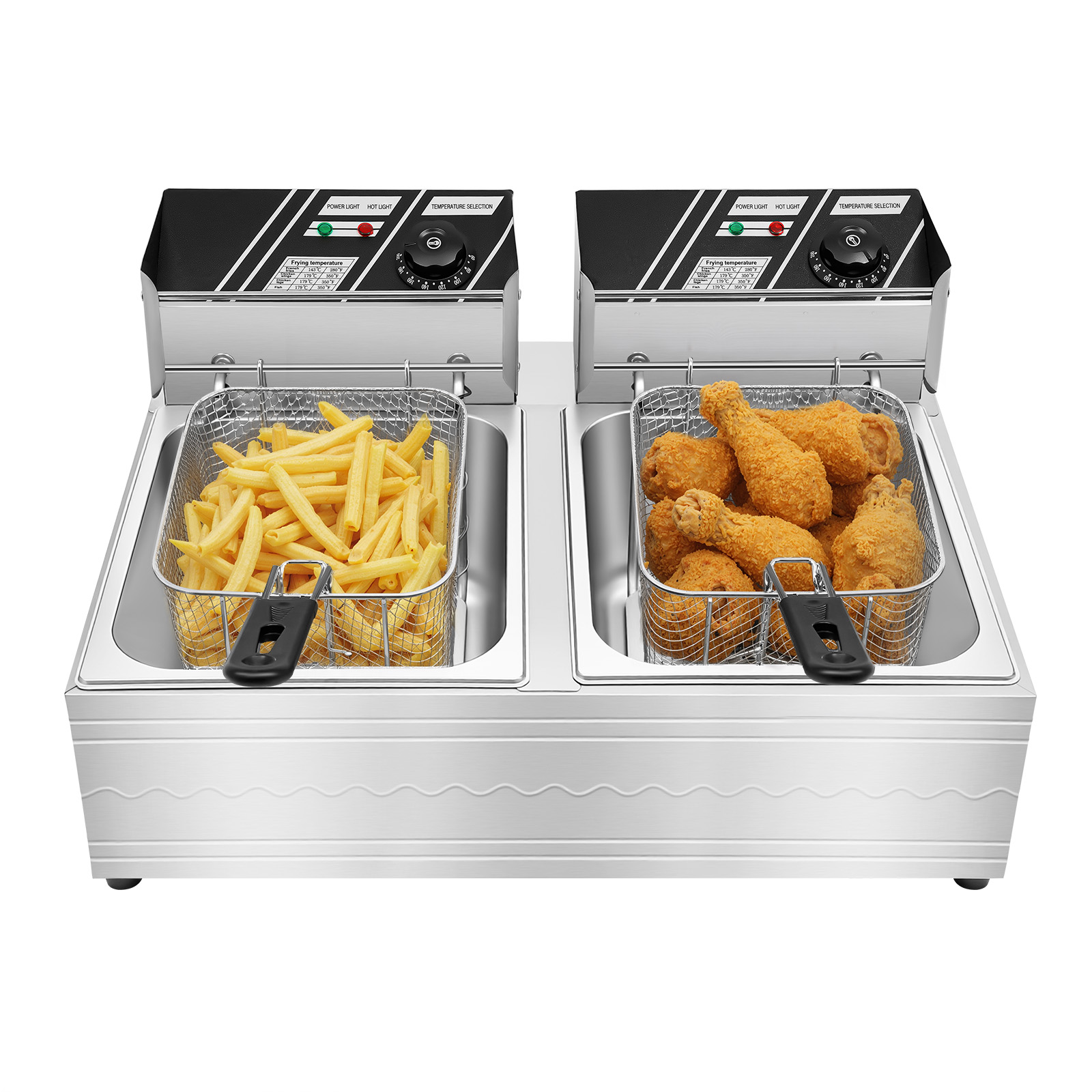 Fritadeira elétrica de duplo t - Deep Fryer Stainless avaliação e preço