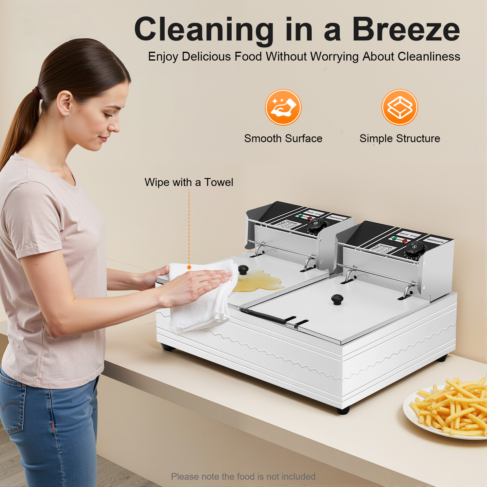 Fritadeira elétrica de duplo t - Deep Fryer Stainless avaliação e preço