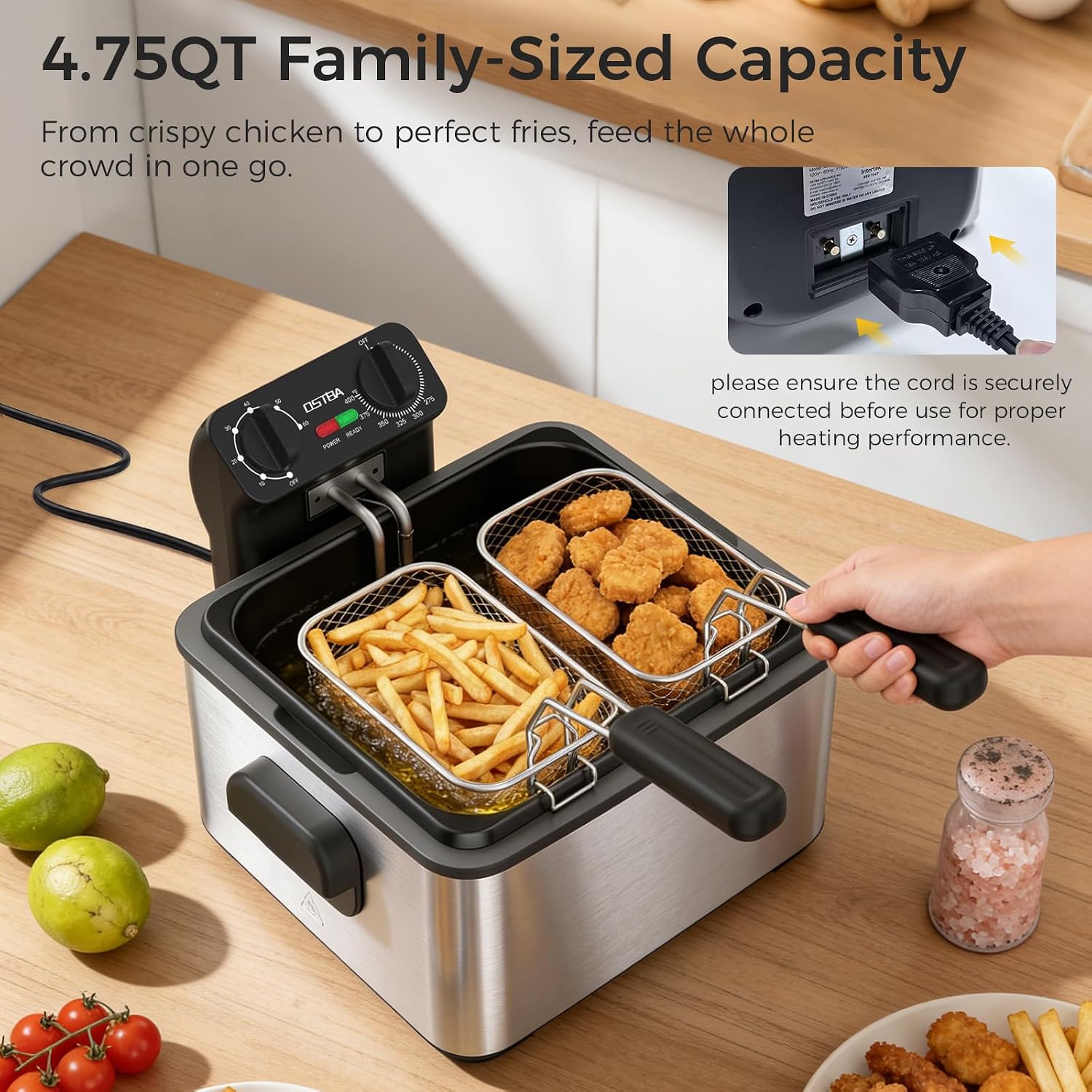 Fritadeira Elétrica com 3 Cest - Deep Fryer Stainless avaliação e preço