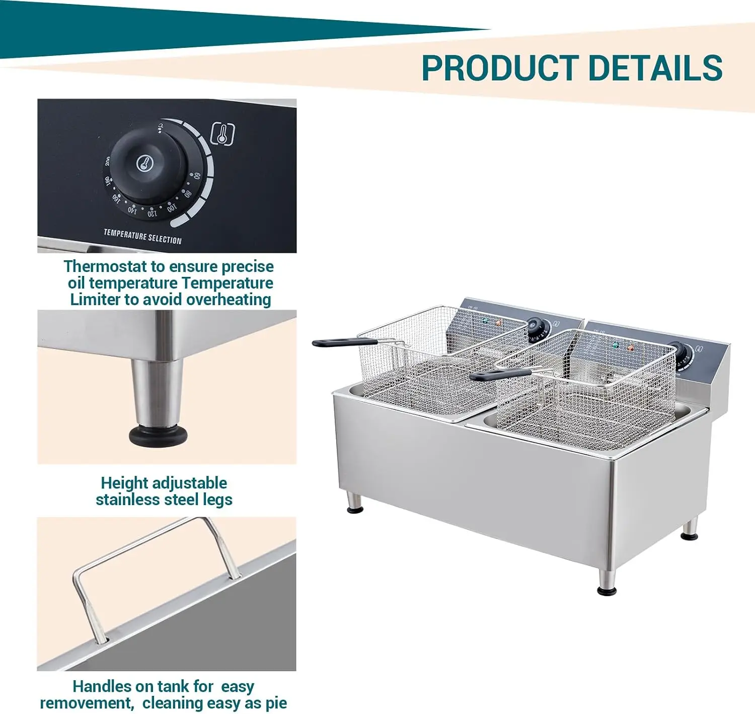 Fritadeira Elétrica Comercial  - Deep Fryer Stainless avaliação e preço