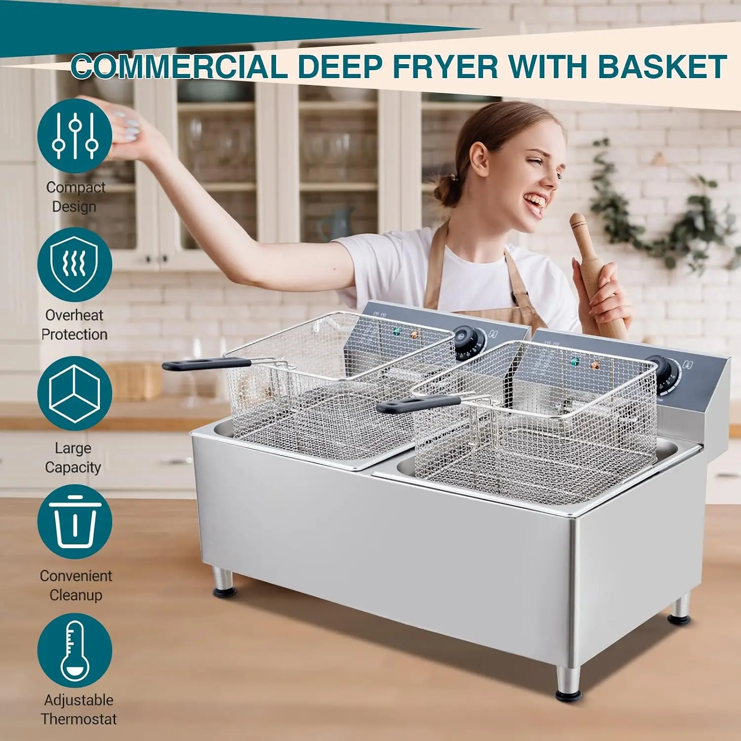 Fritadeira Elétrica Comercial  - Deep Fryer Stainless avaliação e preço