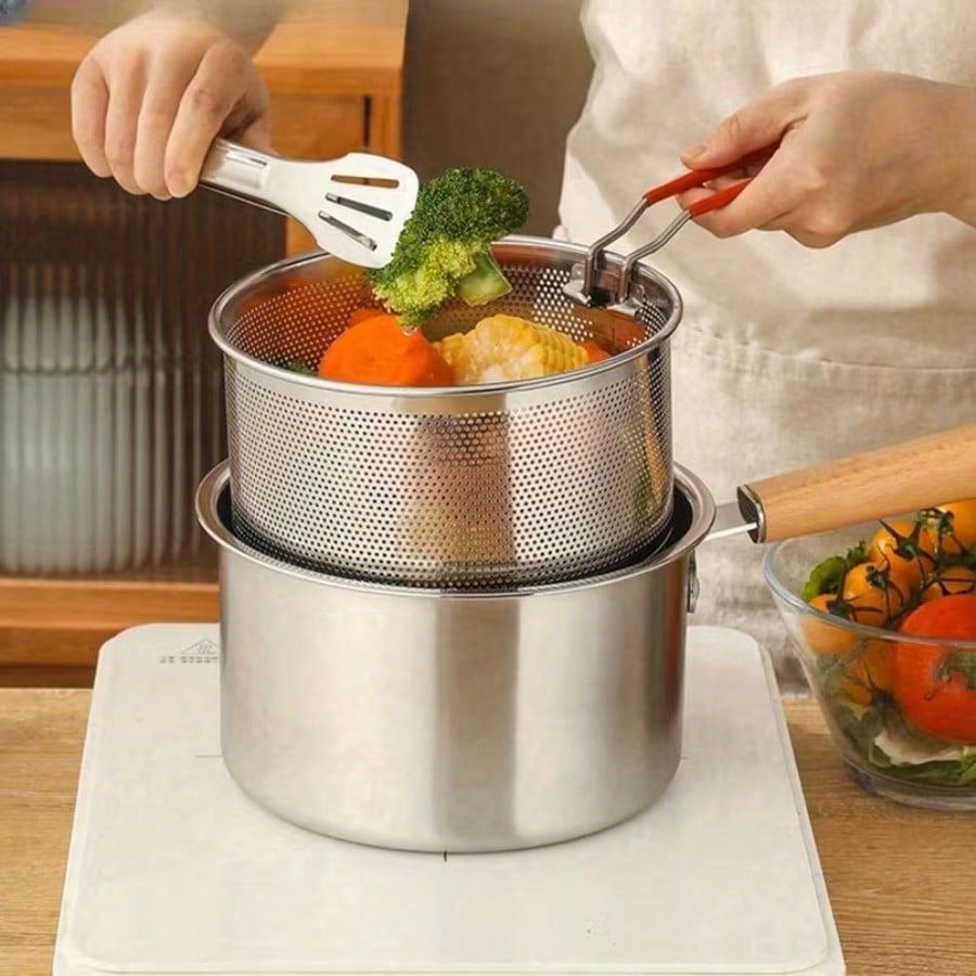 Panela de Fritura Profunda em  - Deep Fryer Stainless avaliação e preço