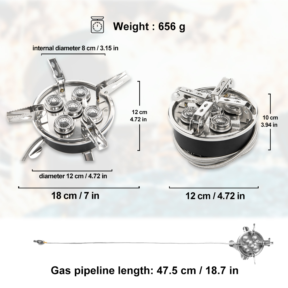 Widesea acampamento 5in1 fogão - Kitchen Appliances Gas Stove avaliação e preço