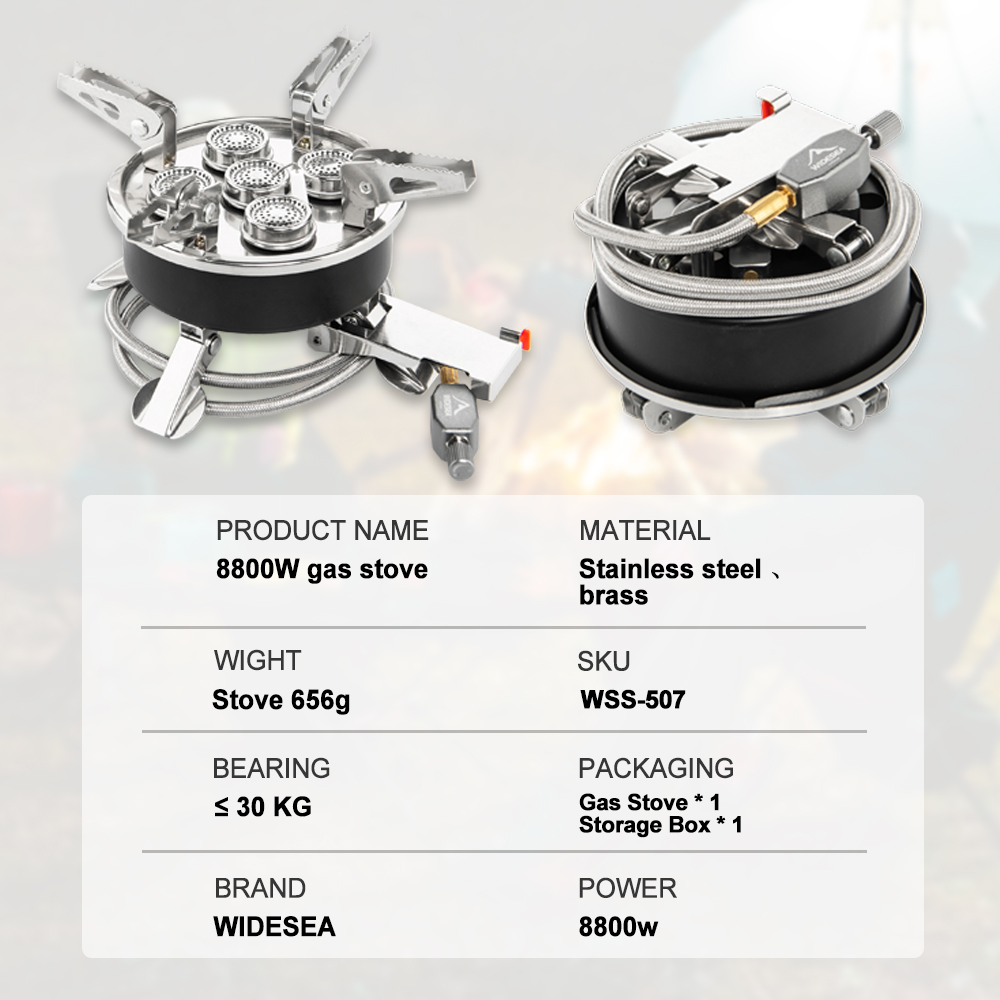 Widesea acampamento 5in1 fogão - Kitchen Appliances Gas Stove avaliação e preço
